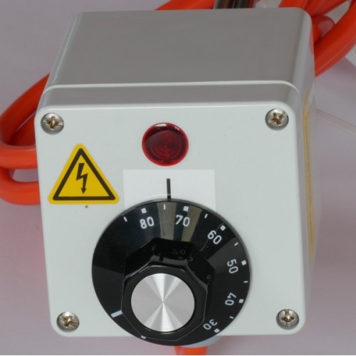 Aquecedor elétrico em aço inox 2,2 kW – 18 kW com termostato