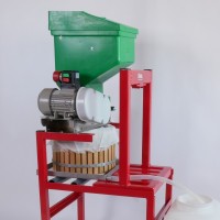 Prensa de uvas hidráulica + Triturador elétrico para frutas RINK-B