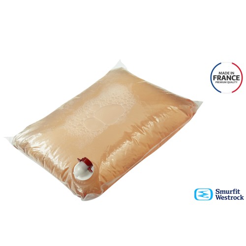 3-liitrine Bag-in-Box® mahla säilituskott, läbipaistev - 500 tk. (kast)