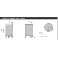 Nerūdijančio plieno statinė / Fermentacijos tara FO 1,110-25,000 l