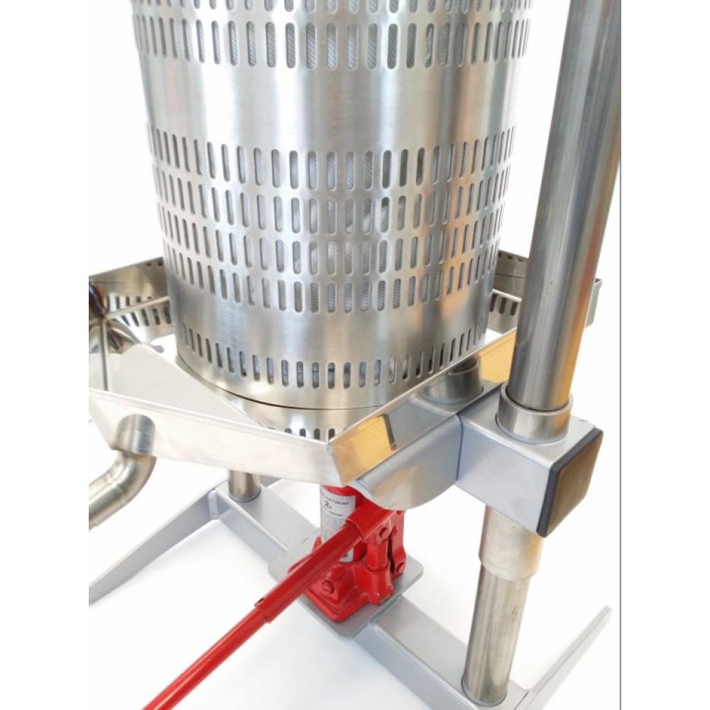 Pressoir Manuel En Acier Et Inox 1,5 L | Pour Fruits, Olives, Légumes Et Liqueurs | Mini Format Pratique | Facile à Utiliser Et à Nettoyer
