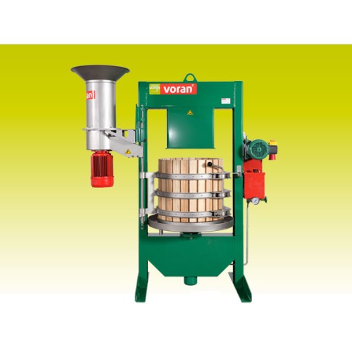 Hydrauliczna prasa do owoców i winogron VORAN 100K + Rozdrabniacz RM1,5
