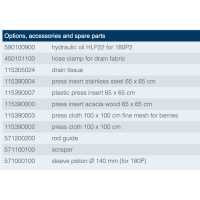 Pressoir hydraulique à paquets pour jus de pommes VORAN 180P2 ROTARY INOX - Presse à paquets