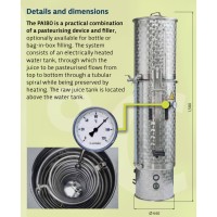 Pasteurizador elétrico para suco PA180E