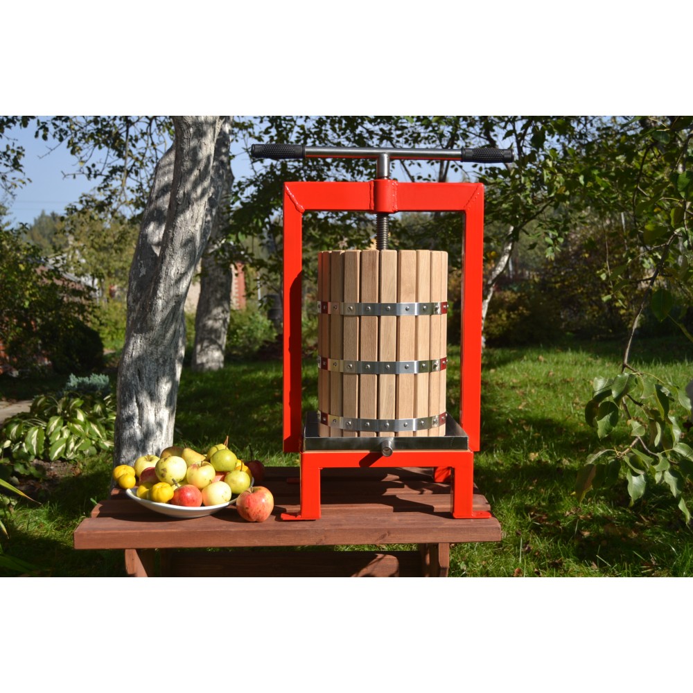 Torchio Per Frutta 6 Litri - Pressa Per Uva, Mele E Vino Con Telo Di Filtrazione - Foto 4