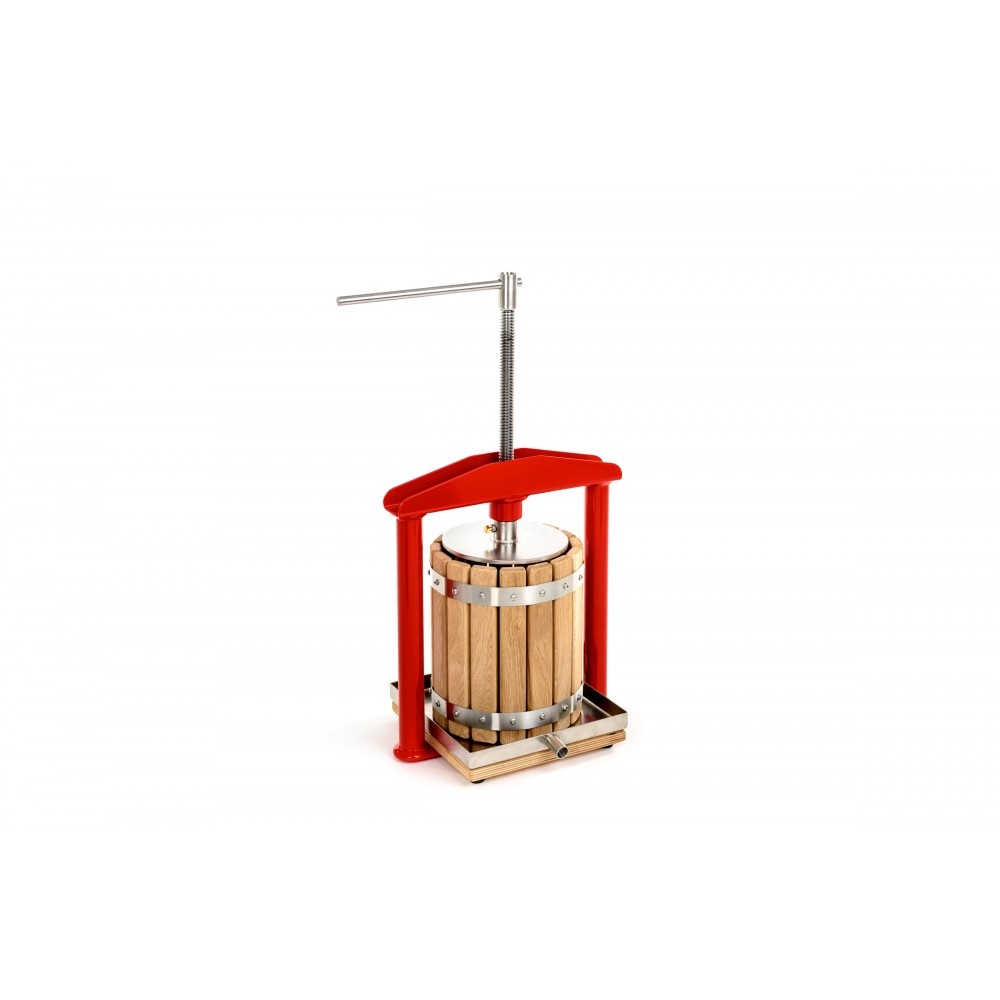 Fruit Wine Press 4.75 Gallon Solid Wood Basket Cider Press Apple Berries Press 
