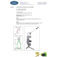 Boucheuse manuelle sur pied pneumatique CORKER PNEUS