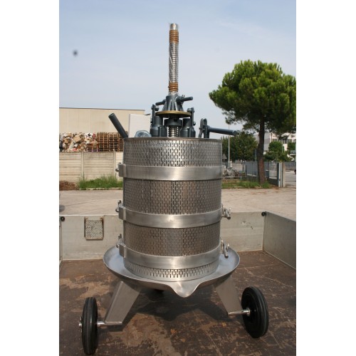 Hidraulinis obuolių sulčių spaudimo presas 128 l – 477 l INOX