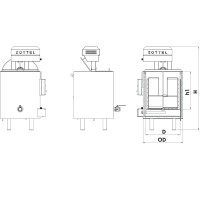 Stainless steel jam cooking pot with mixer 100-600