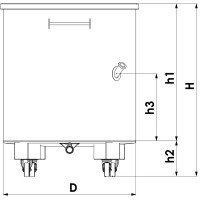 Cuve en inox de mélange ou de stockage 500 l – 2000 l