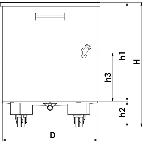 Cuve en inox de mélange ou de stockage 500 l – 2000 l